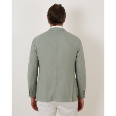 Boglioli Cotton Linnen Casual Colbert Salvia