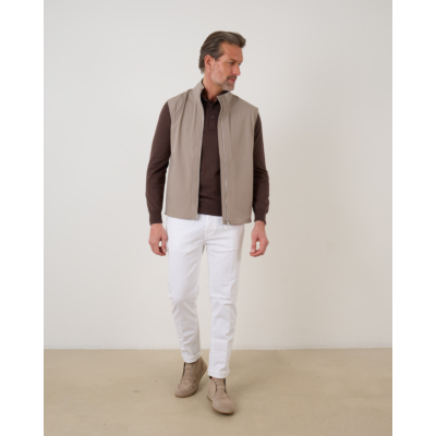 Marco Pescarolo bodywarmer 6 taupe