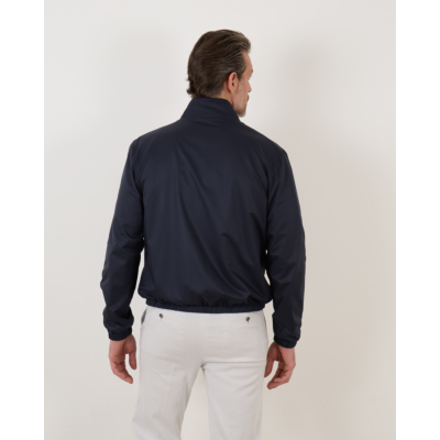 Kiton Blouson Jack Reversible Navy Grey
