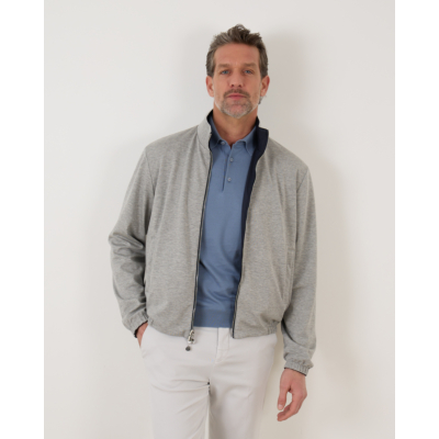 Kiton Blouson Jack Reversible Navy Grey