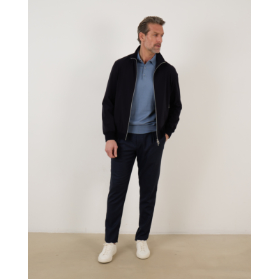 Kiton Pullover polo powder azur