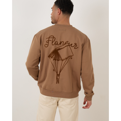 Flâneur One For The Books Sweater Brown