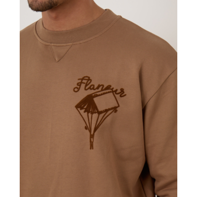 Flâneur One For The Books Sweater Brown