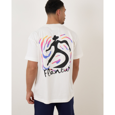 Flâneur Swirl T-shirt White
