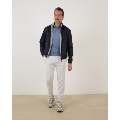 Kiton Pullover polo powder azur