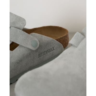 Birkenstock Boston suède instappers Pure Sage