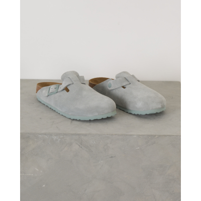 Birkenstock Boston suède Instappers Pure Sage
