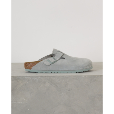 Birkenstock Boston suède Instappers Pure Sage
