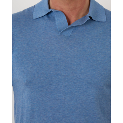 Doriani Cashmere Polo Shirt Blue