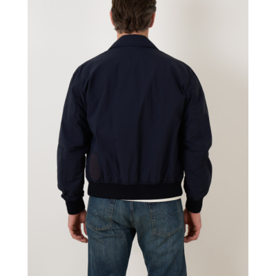 Ten-C Kort Nylon Bomber Jack Navy