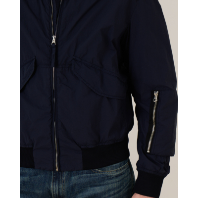 Ten-C Kort Nylon Bomber Jack Navy