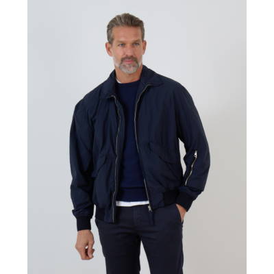 Ten-C Kort Nylon Bomber Jack Navy