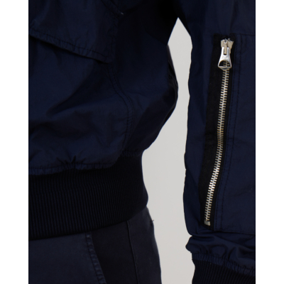 Ten-C Kort Nylon Bomber Jack Navy