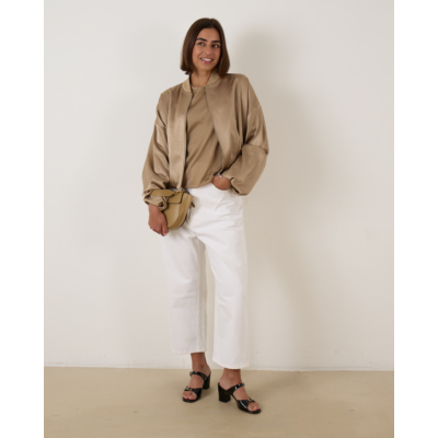 Drykorn Braddan BomberJack Satin Brown