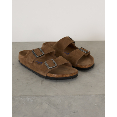 Birkenstock Arizona Soft Foedbed Sandalen Dark Tea Tonal