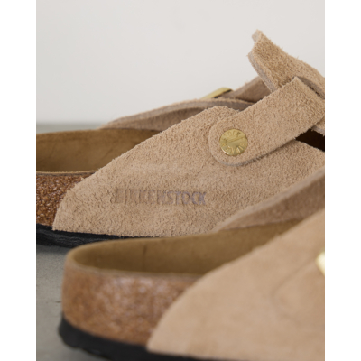 Birkenstock Boston suède instappers Sandcastle