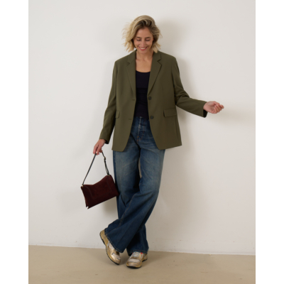 Haikure jeans relaxed fit dames intense blue