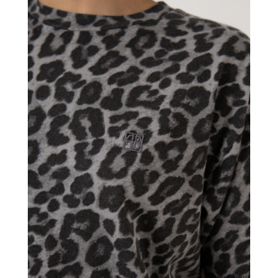 Anine Bing Cohen shirt leopard print grey