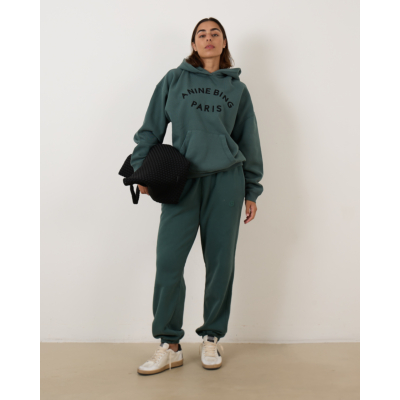 Anine Bing Karter Jogger Framed Monogram Green