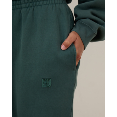 Anine Bing Karter Jogger Framed Monogram Green