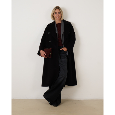 'S Max Mara  Dalila Black Coat