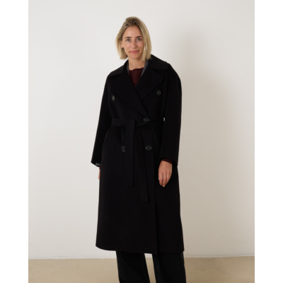 'S Max Mara  Dalila Black Coat