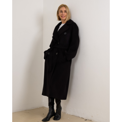 'S Max Mara  Dalila Black Coat