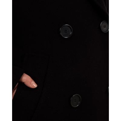 'S Max Mara  Dalila Black Coat