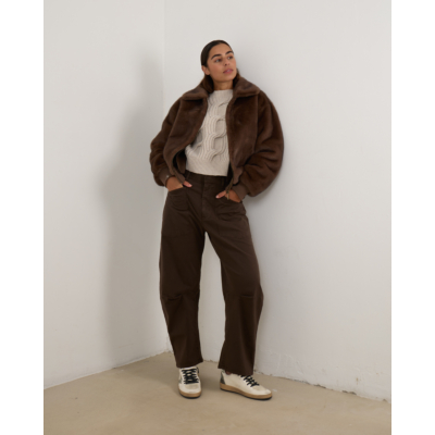 Nili Lotan Shon Pants Chocolate