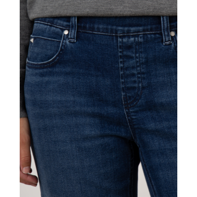 Cambio Tess wide leg jeans with dark blue wash