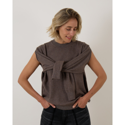 Róhe Pullover Mud Melange