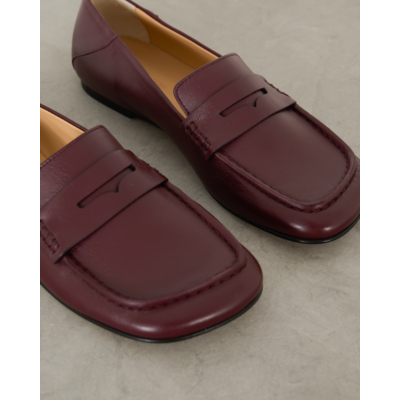 Dear Frances Drew Loafer Penny Strap Bordeaux