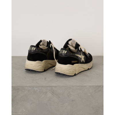 Golden Goose Running Sole Sneakers Black White