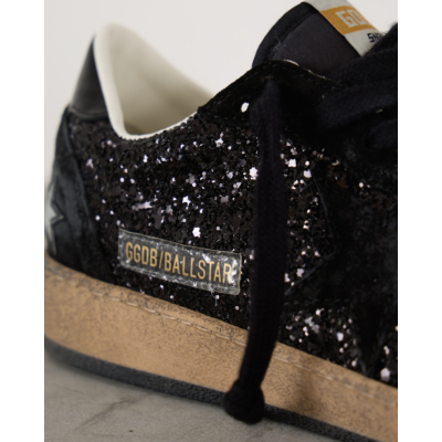Golden Goose  Ball Star Glitter Sneakers Black