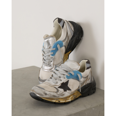 Golden Goose Dad-Star Sneakers Zilver Grey White