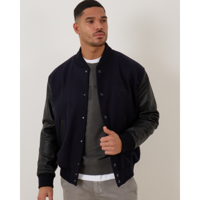 Golden Goose Wool Leather Bomber Jacket