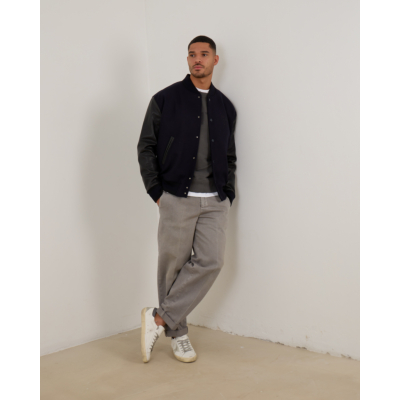 Golden Goose Wool Leather Bomber Jacket