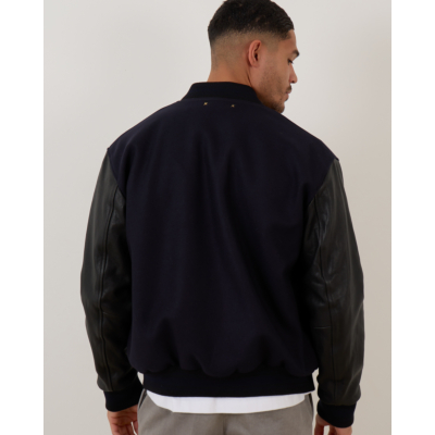 Golden Goose Wool Leather Bomber Jacket