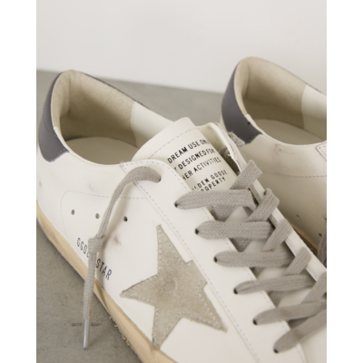 Golden Goose Super Star Sneakers White Grey