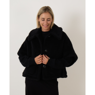 Max Mara Main Newterzo Cape Black