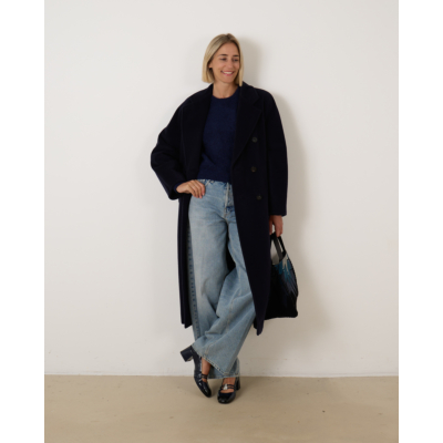 Max Mara Main Madame Mantel Ultramarine