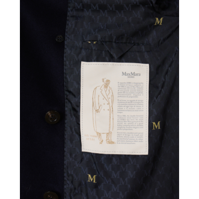 Max Mara Main Madame Mantel Ultramarine