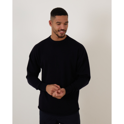 Rijp James Oversized Knit Pullover Navy