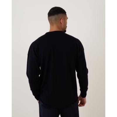 Rijp James Oversized Knit Pullover Navy