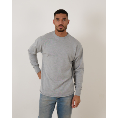 Rijp James Oversized Knit Pullover Grey