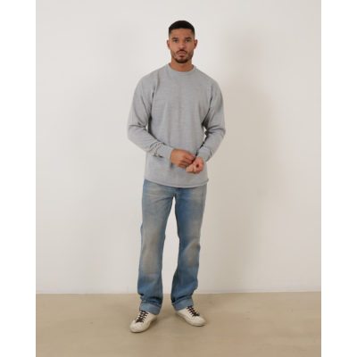 Rijp James Oversized Knit Pullover Grey