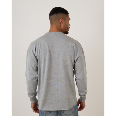 Rijp James Oversized Knit Pullover Grey