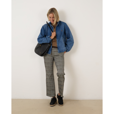 Cambio Francoise Cropped Pantalon Check