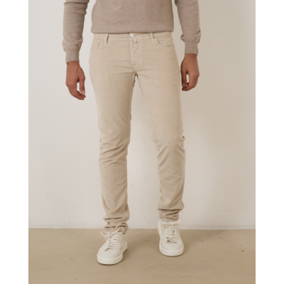 Jacob Cohën Nick Slim Rib Pantalon Beige