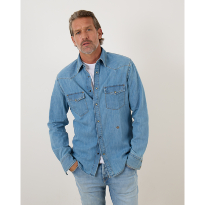 Jacob Cohën Casual Denim Shirt Blue